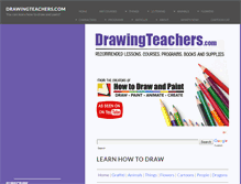 Tablet Screenshot of drawingteachers.com